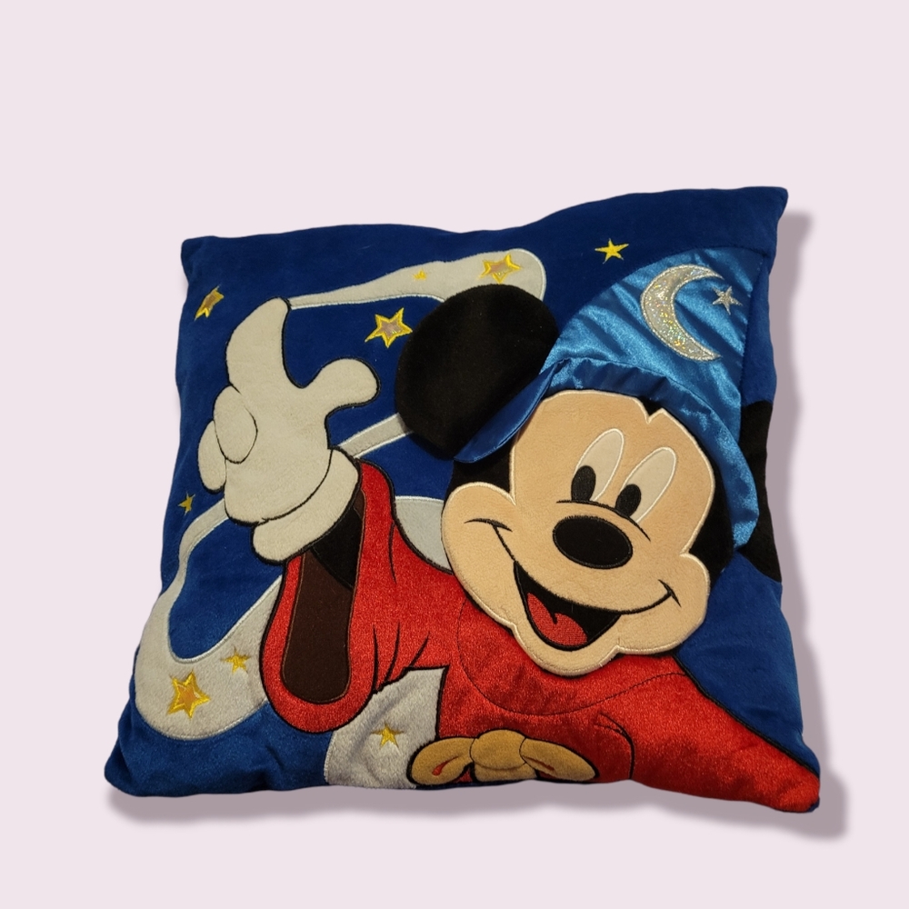 Disney Parks Authentic Mickey Mouse Decorative  Pillow NWOT